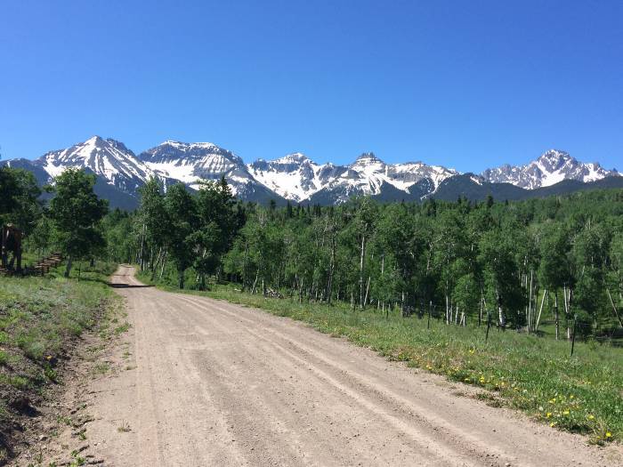 biking cr5 above ridgway