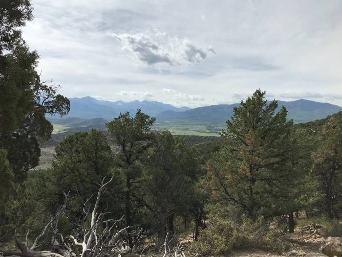 View of mountains from bike trails
